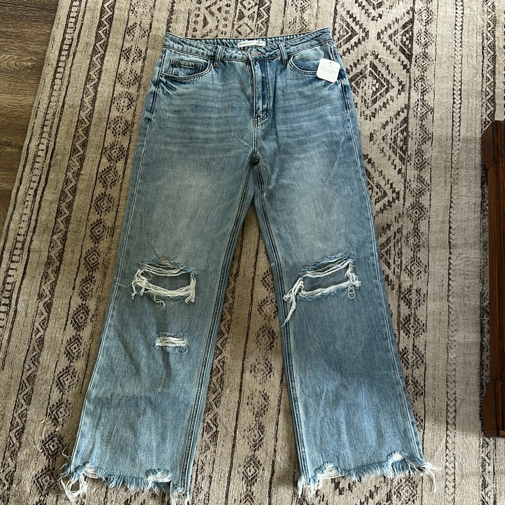 Altard State Distressed Straight Leg Jeans